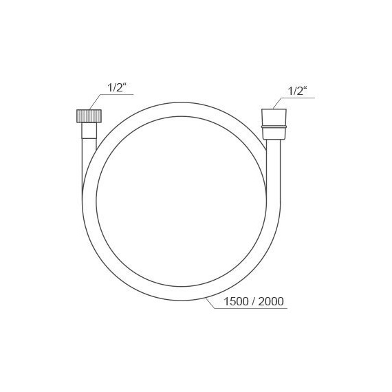 Душевой шланг Ravak X07P568, чёрный матовый - фото 6