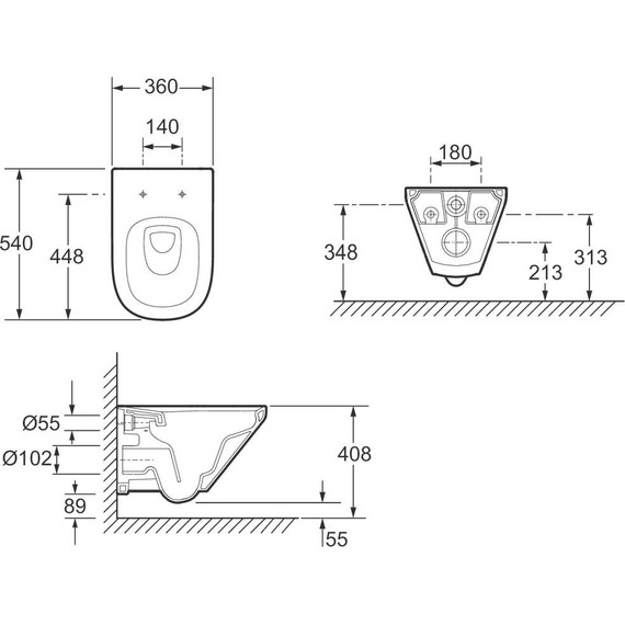 Унитаз подвесной безободковый Jacob Delafon Modern Life E77725-0 - фото 6