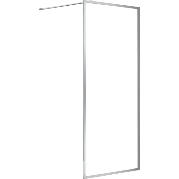 Душевая перегородка Azario Richmond Walk-in 90 см AZ-NAG 6310 900 silver с кронштейном в комплекте, хром/прозрачное - фото 2