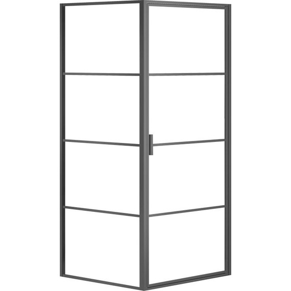 Душевое ограждение Azario Richmond 100х100 см AZNAG12211000, черный/прозрачное - фото 2