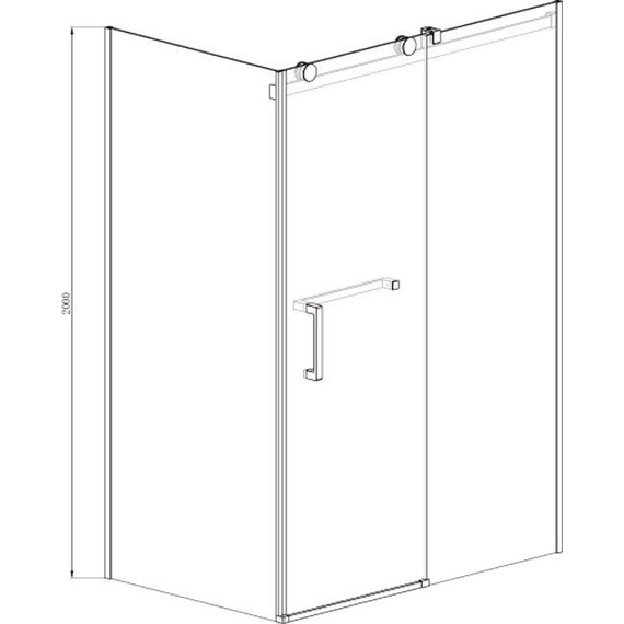 Душевое ограждение Azario Vancouver AZ-NKF1131 R 120х90 см (стекло 8 мм) алюминий/прозрачное - фото 4