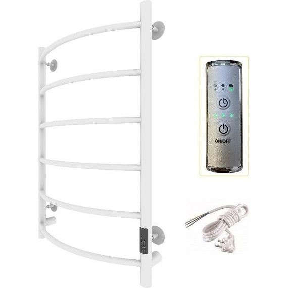 Полотенцесушитель электрический Тругор Пэк сп 5 ВГП 500х800 мм, белый (возможность скрытого подключения) 00-00036148 - фото 