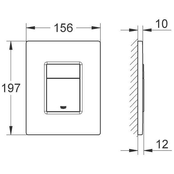 Кнопка смыва Grohe Skate Cosmopolitan 38732SH0, альпин-белый - фото 5