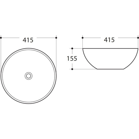Раковина-чаша Art&Max 41 см AM-104-MB, черный матовый - фото 2