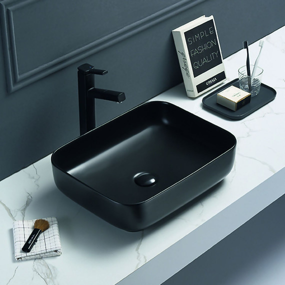 Раковина-чаша Art&Max 50 см AM-78109-MB, черный матовый - фото 