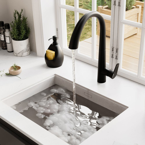 Смеситель для кухни WasserKraft A8667, черный - фото 2