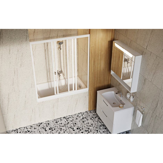 Зеркало-шкаф Ravak Classic II 80 см X000001471, белый - фото 4