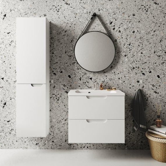 Пенал подвесной Ravak Classic II 40 см X000001473 L, белый/серый - фото 2