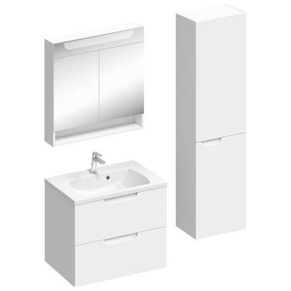 Тумба подвесная с раковиной Ravak Classic II 60 см X000001476, белый - фото 4