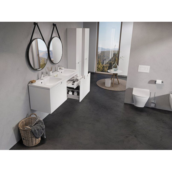 Тумба подвесная с раковиной Ravak Classic II 130 см X000001483, белый/серый - фото 4