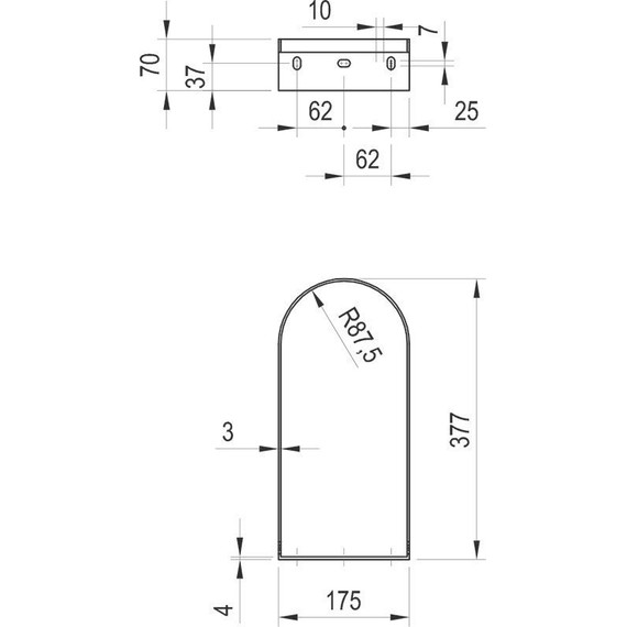 Консоль для раковины Ravak Yard 400 X01781, чёрный - фото 3