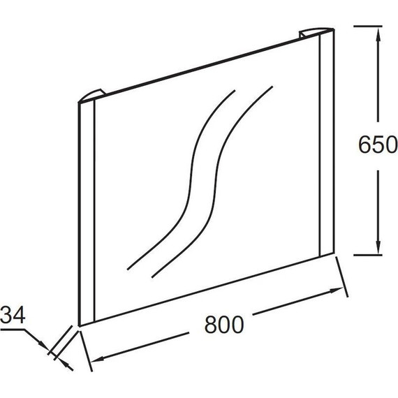 Зеркало Jacob Delafon Replique Led 80 см EB1472-NF - фото 2