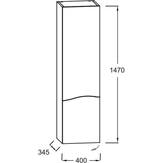 Пенал подвесной Jacob Delafon Sherwood 40 см L EB1836LRU-P6, натуральный дуб - фото 5