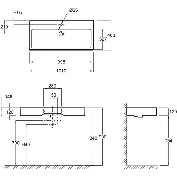 Тумба подвесная с раковиной Jacob Delafon Tolbiac 100 см EB2383-J5, белый глянцевый (раковина EXBJ112-00) - фото 4