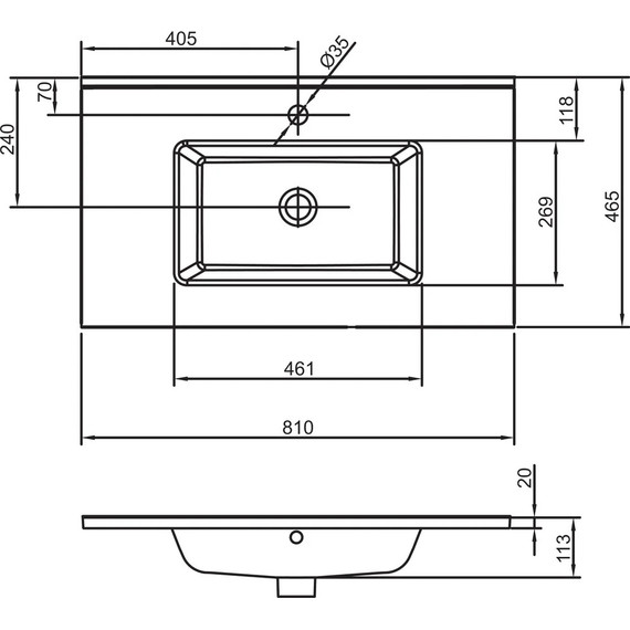 Тумба подвесная с раковиной Jacob Delafon Tolbiac 80 см EB2382-E75, дуб давос натуральный (раковина EXTA112-00) - фото 5