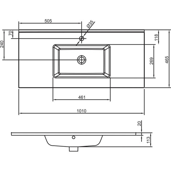Тумба подвесная с раковиной Jacob Delafon Tolbiac 100 см EB2383-E75, дуб давос натуральный (раковина EXUA112-00) - фото 4