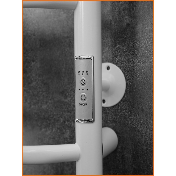 Полотенцесушитель электрический Тругор Пэк сп 6 ВГП 500х800 мм, белый (возможность скрытого подключения) 00-00036150 - фото 3