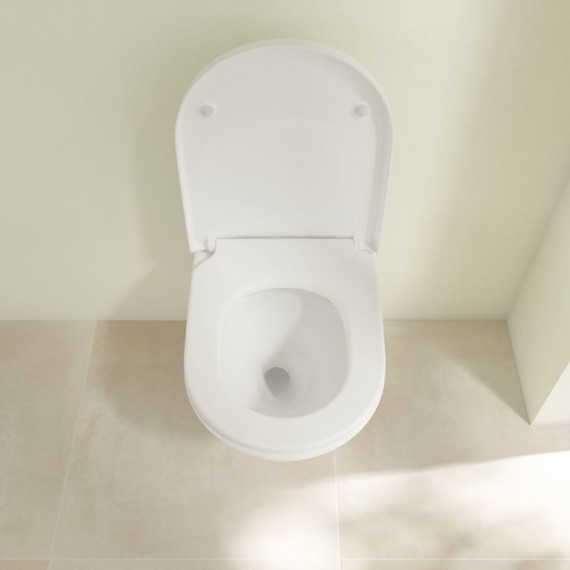 Унитаз подвесной безободковый Villeroy&Boch Subway 3.0 4670TS01 с крышкой микролифт - фото 5