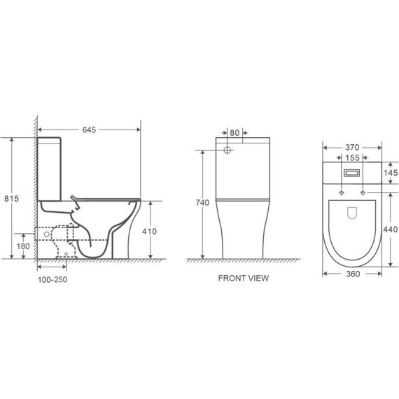 Унитаз-компакт безободковый Azario Ambra AZ-848 с крышкой микролифт - фото 6