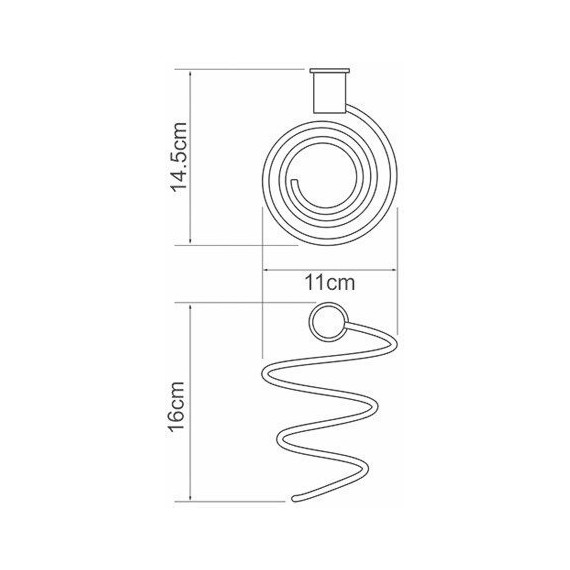 Держатель для фена WasserKraft K-1080BLACK, цвет чёрный матовый - фото 2