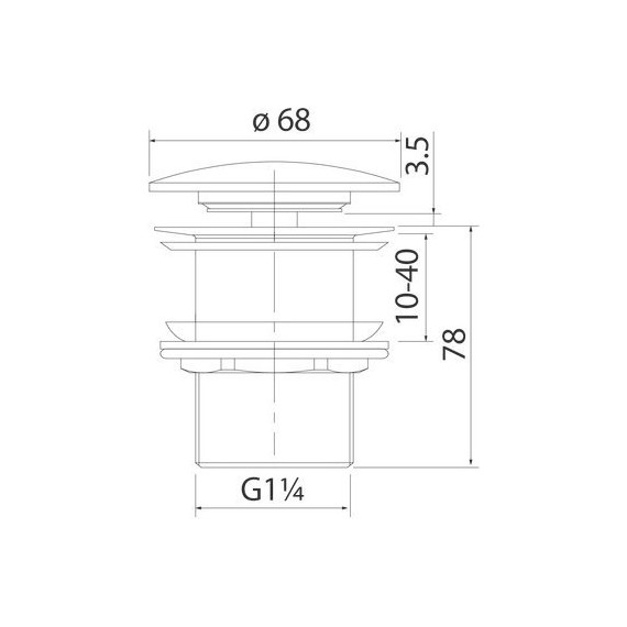 Донный клапан Iddis Optima home OPHG000i88 - фото 3