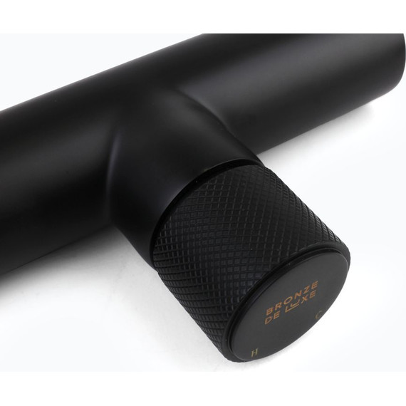 Смеситель для раковины настенный Bronze de Luxe Avantgarde 2021H, чёрный матовый - фото 3