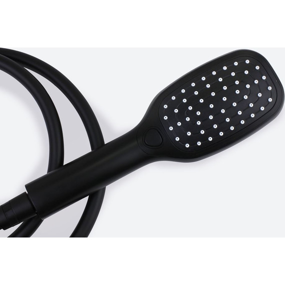 Душевая стойка Bronze de Luxe Avantgarde 2039RGB, чёрный матовый/розовое золото - фото 2