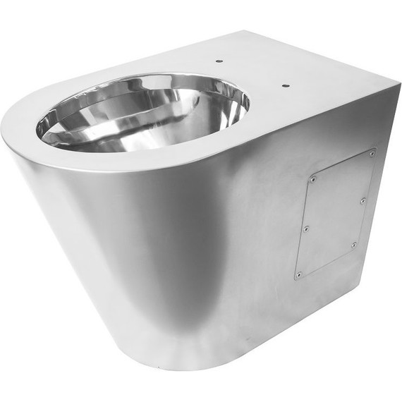 Унитаз подвесной антивандальный Тругор УНббА с крышкой полипропилен - фото 3