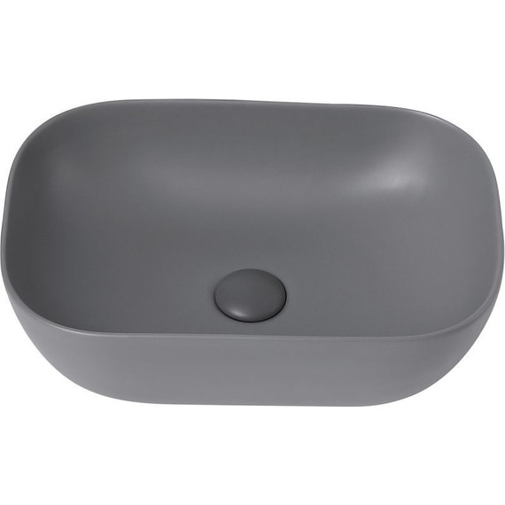 Раковина-чаша Abber Rechteck 46 см AC2200MG, серый матовый - фото 2