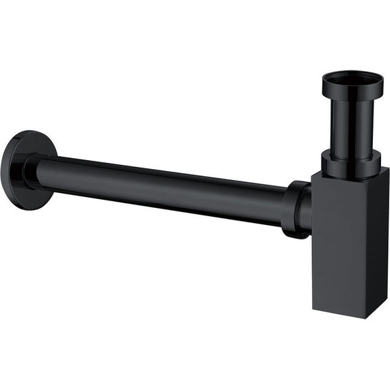Сифон для умывальника Abber Rechteck AF0031B, черный матовый - фото 