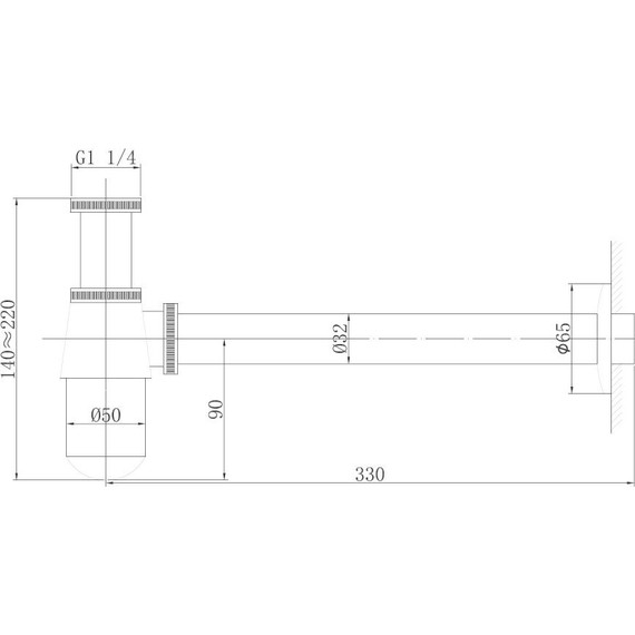 Сифон для умывальника Abber Bequem AF0032G, золото матовое - фото 2