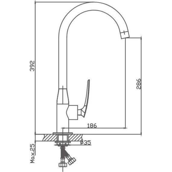 Смеситель для кухни Haiba HB70616 - фото 3