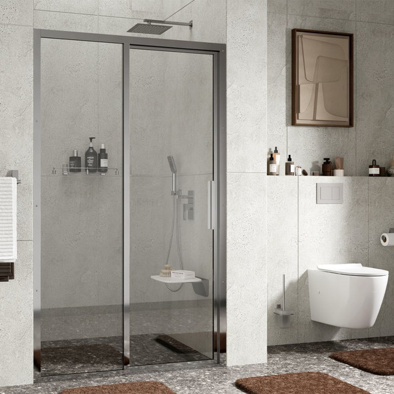 Душевая дверь WasserKraft Lopau 120 см 32S05L, хром/прозрачное - фото 4