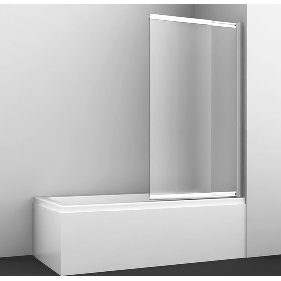 Шторка для ванны WasserKraft Main 100 см 41S02-100 RM, хром/матовое - фото 