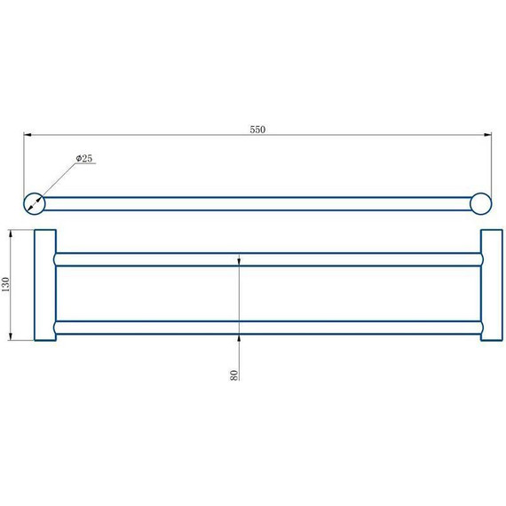 Полотенцедержатель Haiba HB8409-4, цвет бронза - фото 2