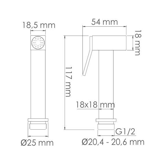Гигиенический душ WasserKraft A136 - фото 2