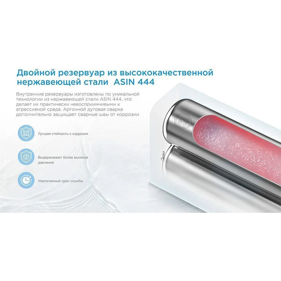 Бойлер электрический Midea MWH-10020-DUM на 100 л. 4627121256916 - фото 4