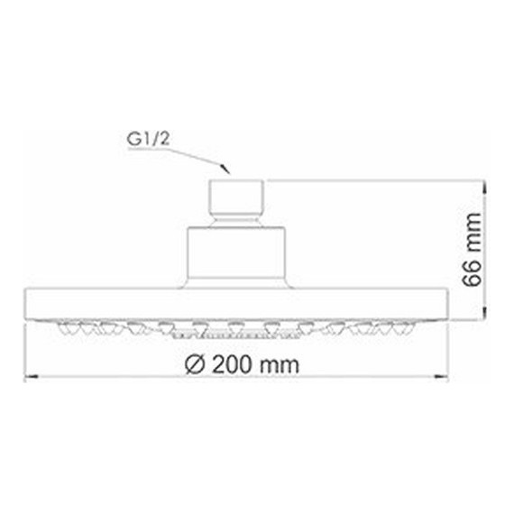 Верхний душ WasserKraft 200x200 мм A029 - фото 3