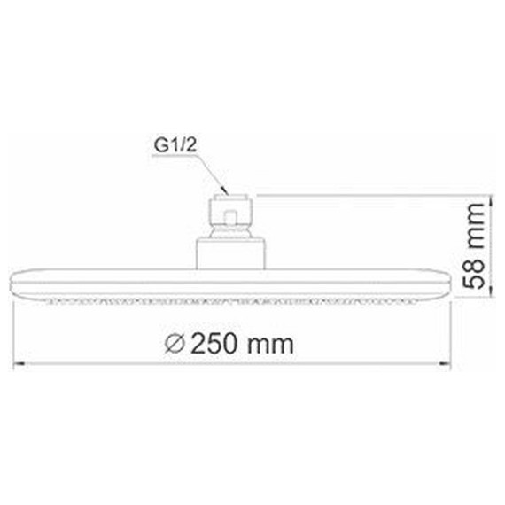 Верхний душ WasserKraft 250x250 мм A030 - фото 3