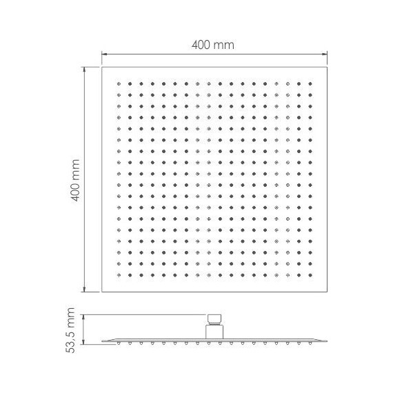 Верхний душ WasserKraft 400x400 мм A119 - фото 3