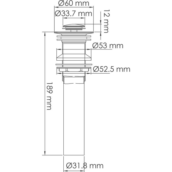 Донный клапан WasserKraft A252, золото матовое - фото 2