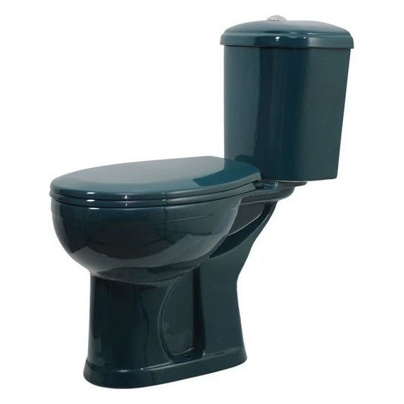 Унитаз-компакт Оскольская керамика Дора Комфорт с полипропиленовой крышкой 47325130402, зеленый, Цвет производителя: зелёный - фото 2