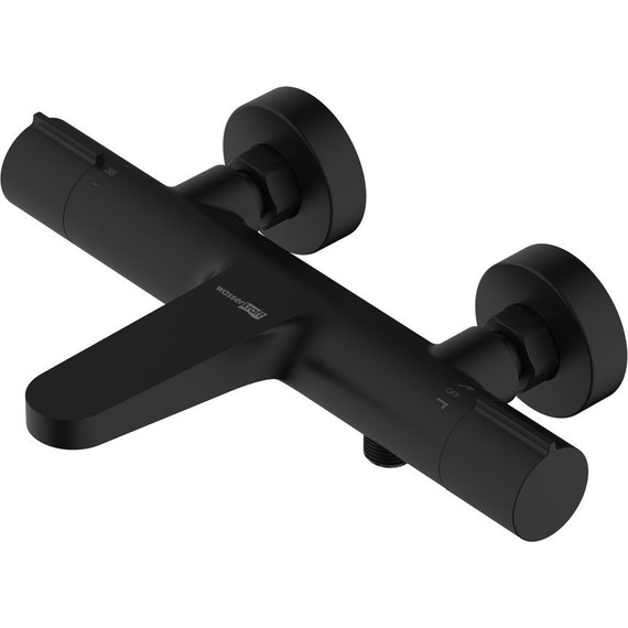 Смеситель для ванны с термостатом WasserKraft Elbe 7411 Thermo, черный - фото 