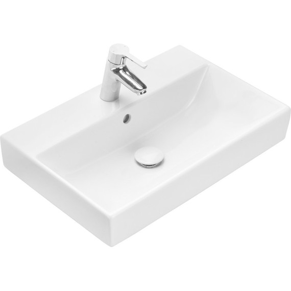 Тумба подвесная с раковиной Roca Oleta 60 см A857639806, белый глянцевый - фото 10