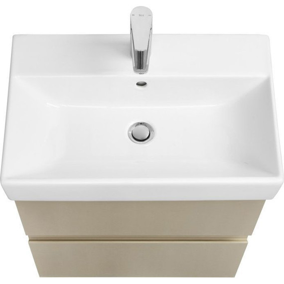 Тумба подвесная с раковиной Roca Oleta 60 см A857639515, капучино - фото 2