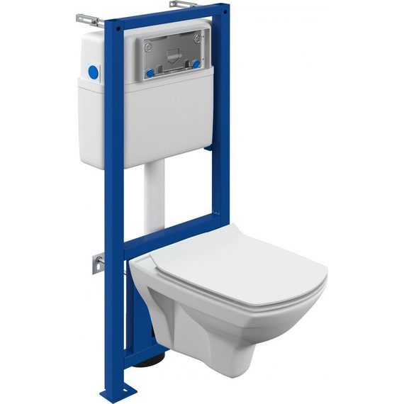 Инсталляция с подвесным унитазом Cersanit Carina XL Co Dpl Eo Slim + Link Pro A64122 - фото 