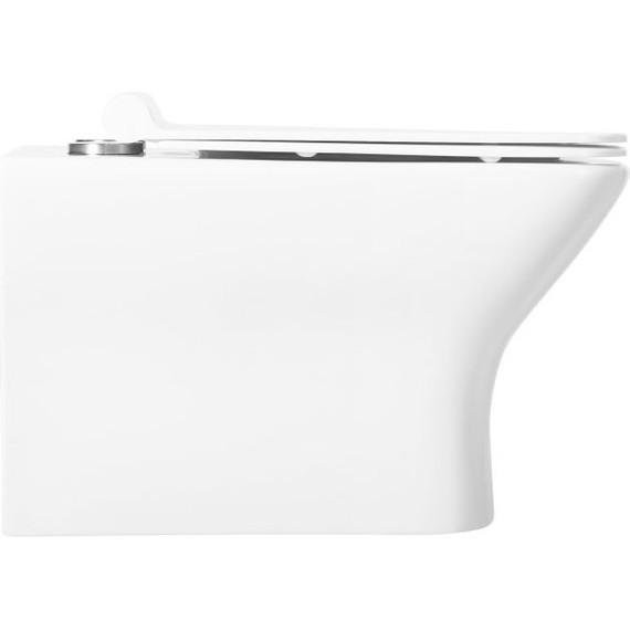 Унитаз подвесной безободковый Belbagno Romano BB248CHR-SM с крышкой микролифт - фото 4