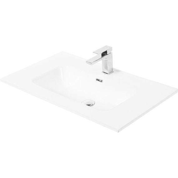 Тумба подвесная с раковиной BelBagno ETNA-H60-800-2C-SO-BL-P 80 см, Bianco Lucido, Цвет фасада: Bianco Lucido - фото 3