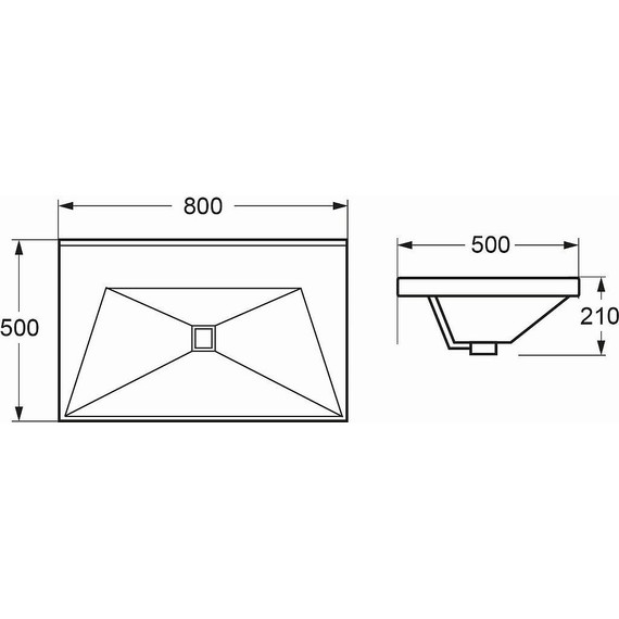 Тумба подвесная с раковиной Cezares MOLVENO-80-2C-SO-NC 80 см, Noce Chiaro - фото 7