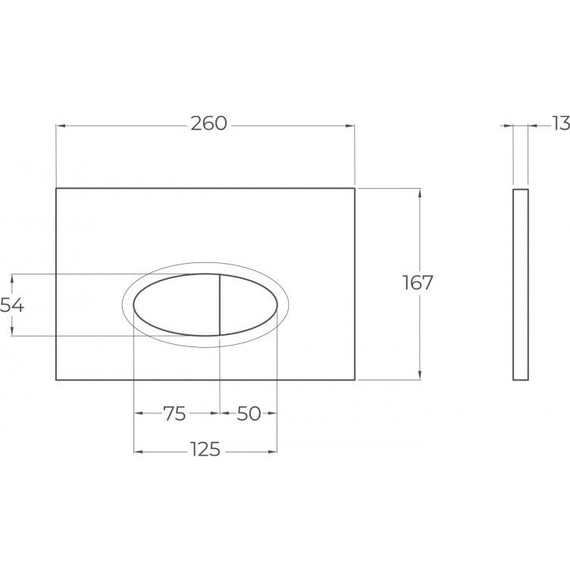 Кнопка смыва BelBagno BB054NERO, чёрный матовый - фото 2